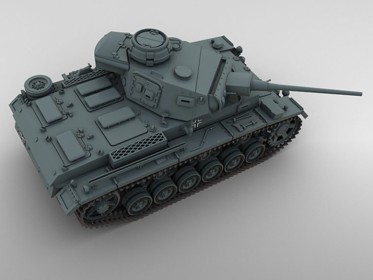 Panzer 3 3D Model - FlatPyramid