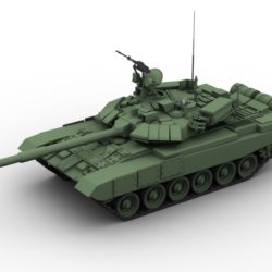 t 90 battle tank 3d model 3ds max fbx obj 147005