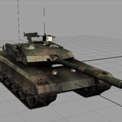 chinese type main battle tank 99 3d model ma mb obj 85107