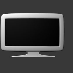 flat screen tv 3d model blend 113904