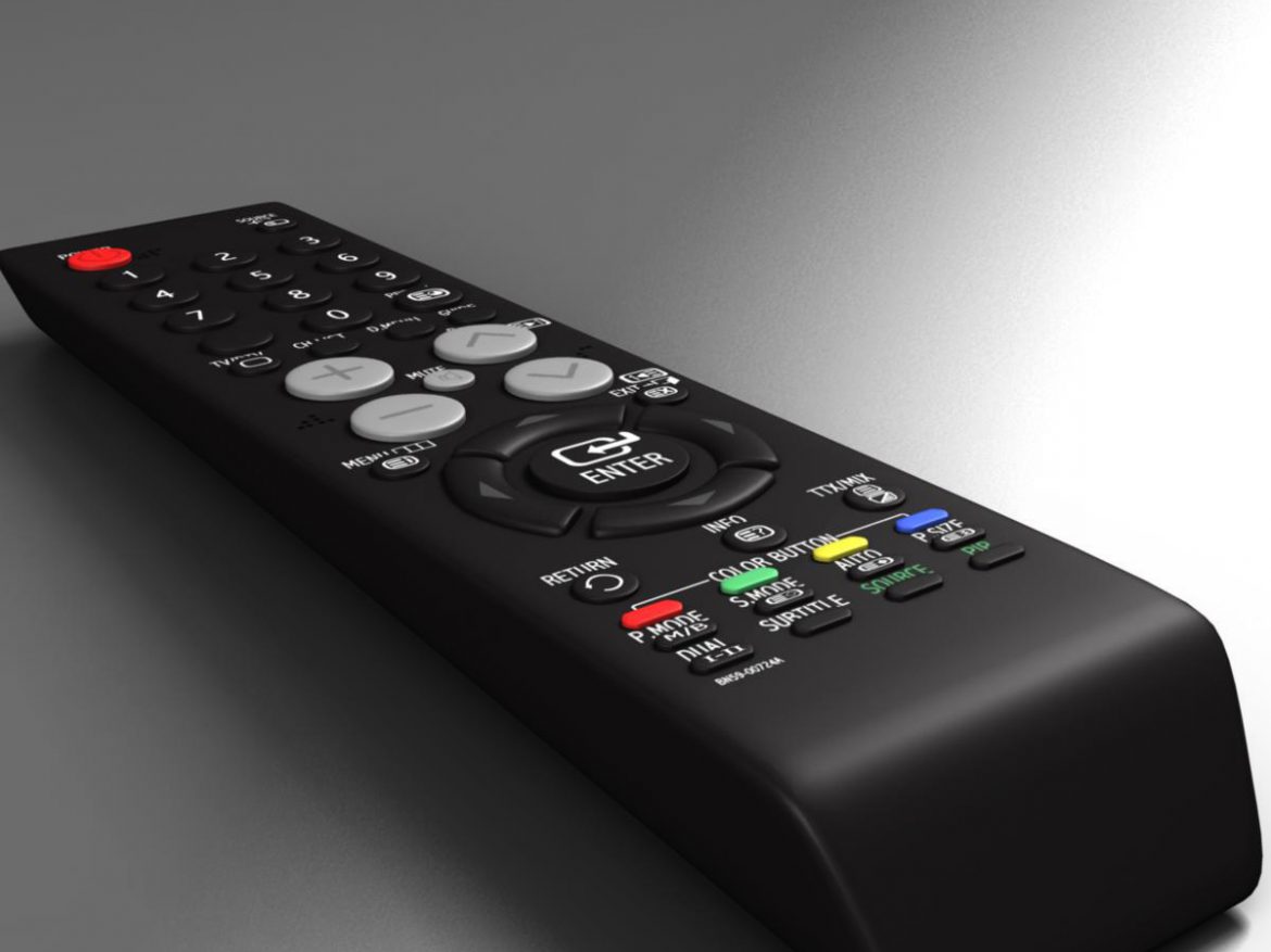 tft remote control 3d model 3ds max fbx ma mb obj 155951