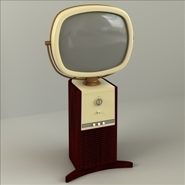 vintage televison 3d model 3ds max lwo obj 99808