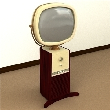vintage televison 3d model 3ds max lwo obj 99811