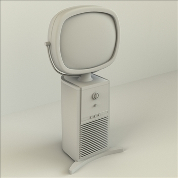 vintage televison 3d model 3ds max lwo obj 99812