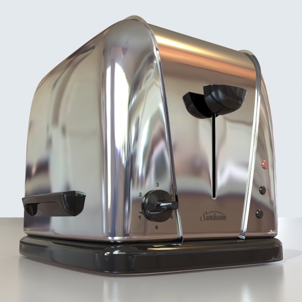 electric 3 slice toaster 3d model 3ds max dxf fbx obj 114912