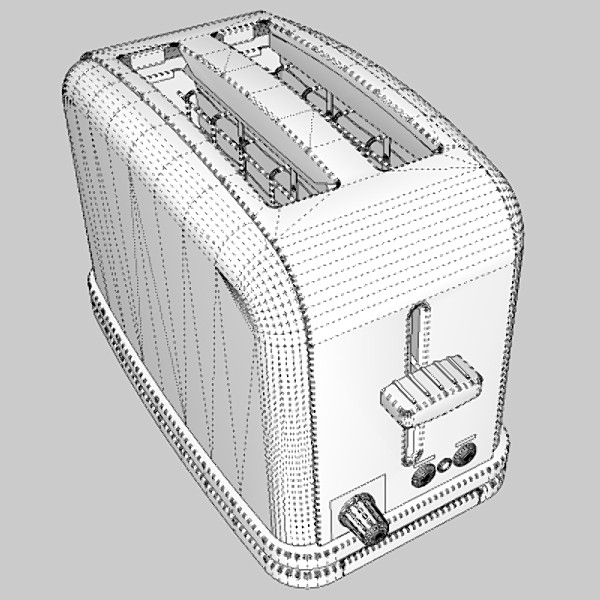 kettle & toaster set 3d model 3ds fbx skp obj 115158