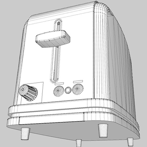 kettle & toaster set 3d model 3ds fbx skp obj 115159