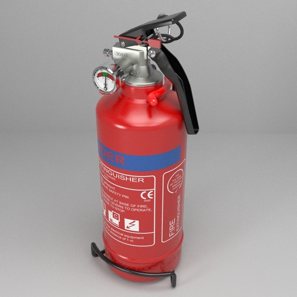 fire extinguisher (vehicle or household) 3d model 3ds fbx skp obj 113614