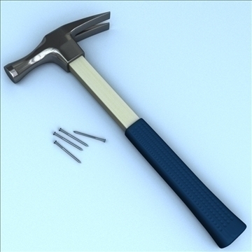 hammer tool 3d model 3ds max fbx lwo hrc xsi obj 104528
