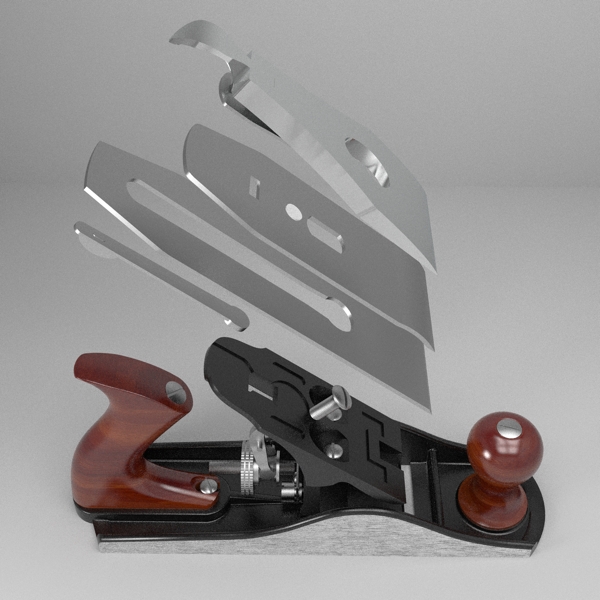 woodworking plane 3d model 3ds fbx skp obj 114253