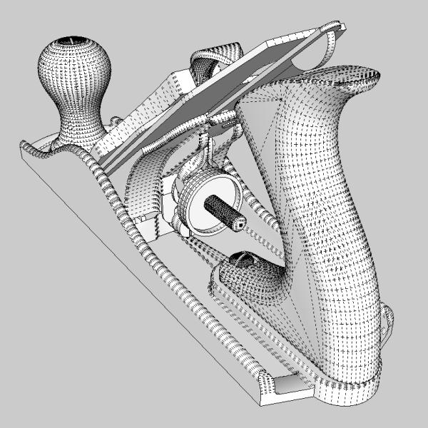 woodworking plane 3d model 3ds fbx skp obj 114255