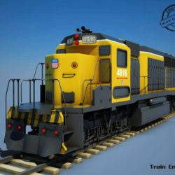 train engine v2 3d model 3ds max fbx obj 129074