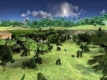 jungle terrain 3d model 3ds max hrc xsi obj 99670