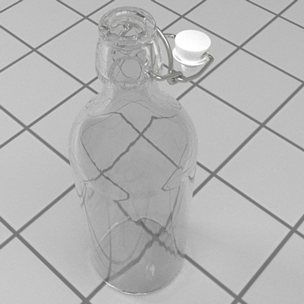 bottle with stopper 3d model 3ds fbx skp obj 115193