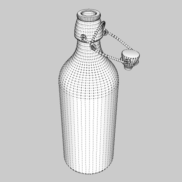 bottle with stopper 3d model 3ds fbx skp obj 115196