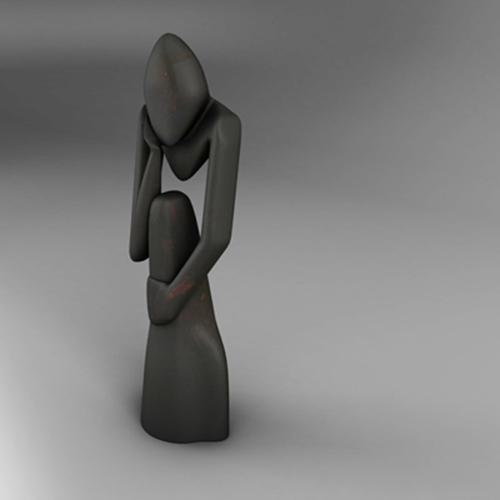 thinker 3d model 3ds ma mb obj 155589