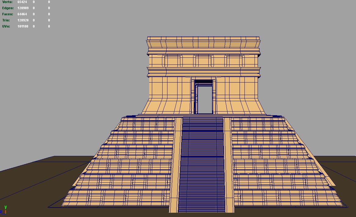 american pyramid 3d model 3ds fbx c4d lwo ma mb hrc xsi obj 119681