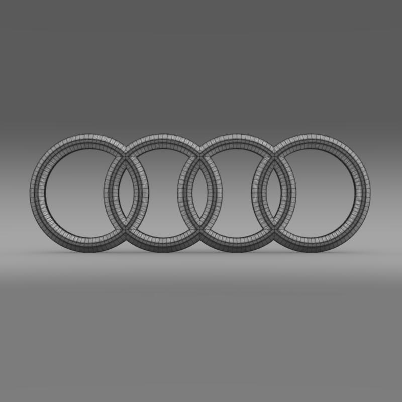 Audi Logo v1 3D Model - FlatPyramid