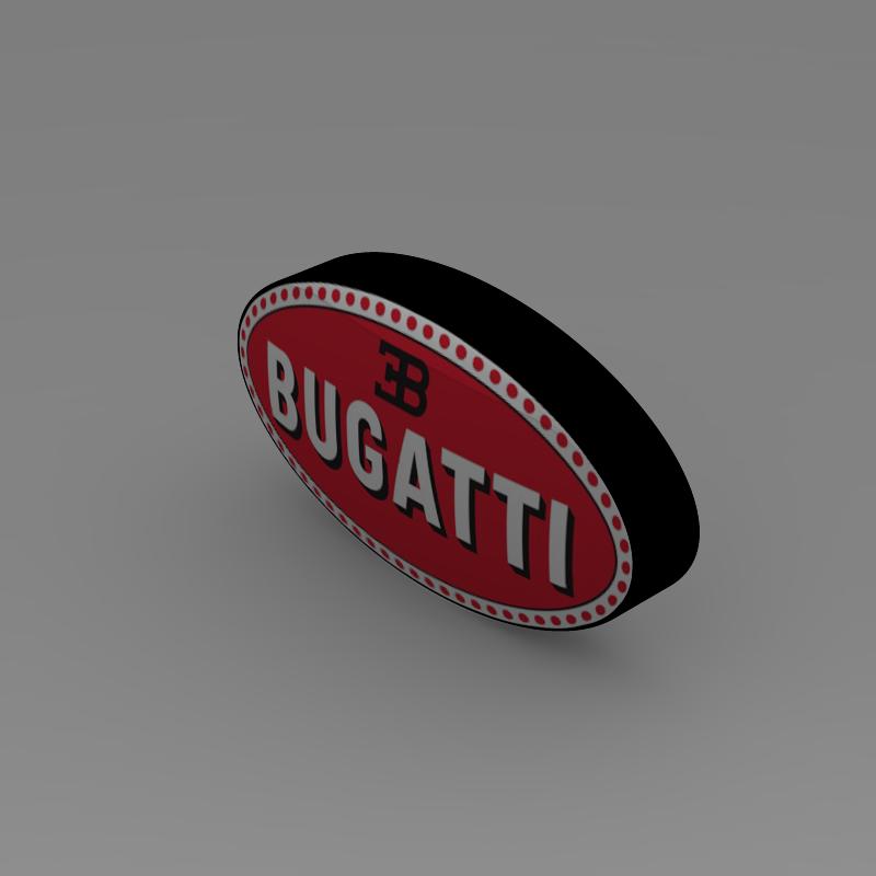 Bugatti Logo 3D Model - Buy Bugatti Logo 3D Model ...