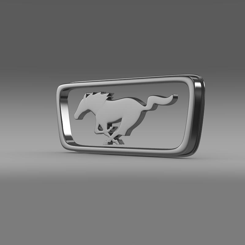 Ford Mustang Pony Logo 3D Model - Buy Ford Mustang Pony Logo 3D Model | FlatPyramid