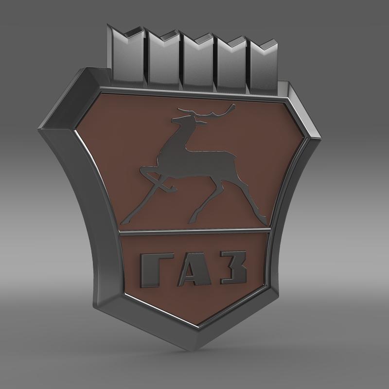 gaz new logo 3d model 3ds max fbx c4d lwo ma mb hrc xsi obj 152308