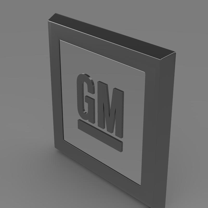 gm logo 3d model 3ds max fbx c4d lwo ma mb hrc xsi obj 117254