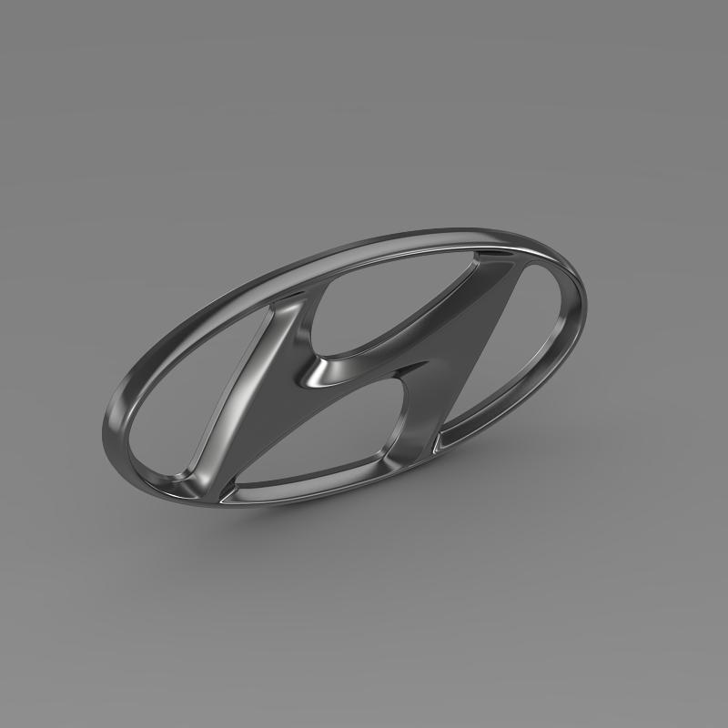 hyundai logo v1 3d model 3ds max fbx c4d lwo ma mb hrc xsi obj 117263