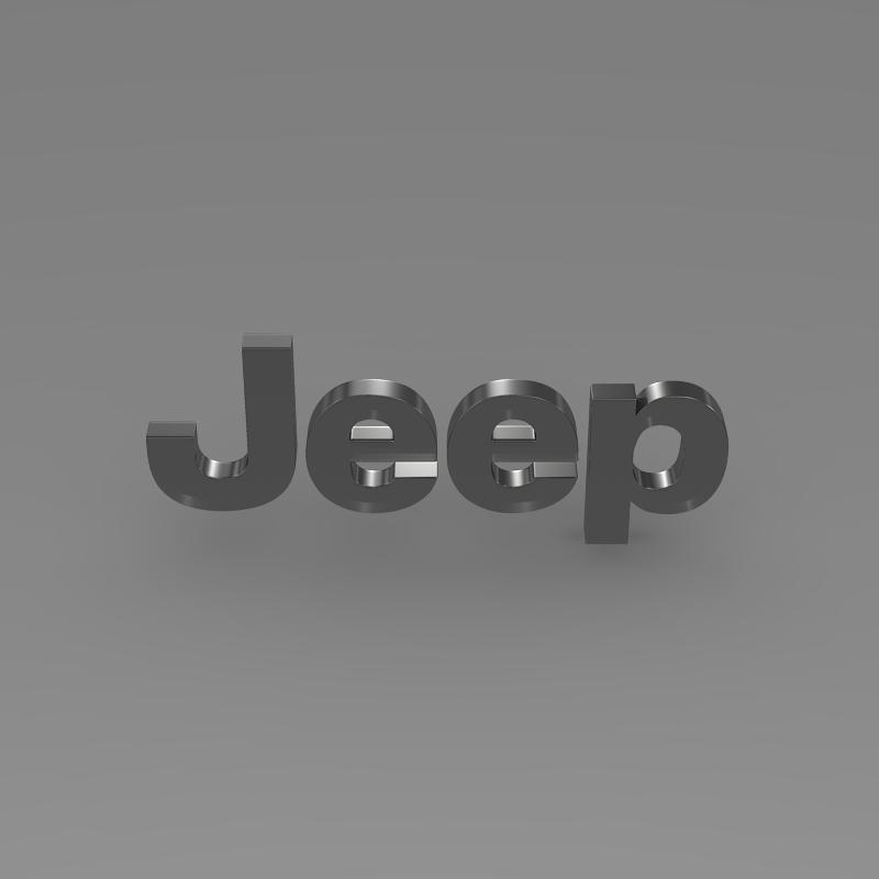 jeep logo 3d model 3ds max fbx c4d lwo ma mb hrc xsi obj 117276