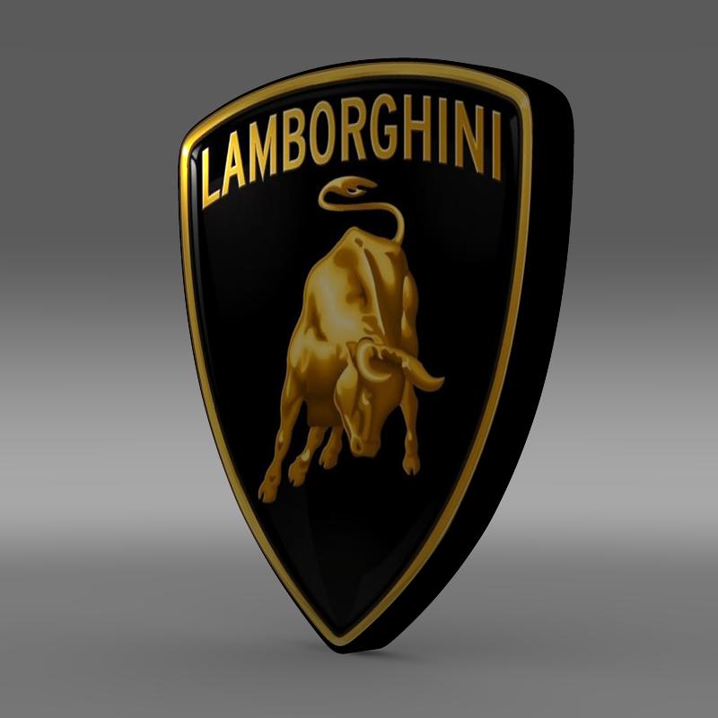 lamborghini logo 3d model 3ds max fbx c4d lwo ma mb hrc xsi obj 118079