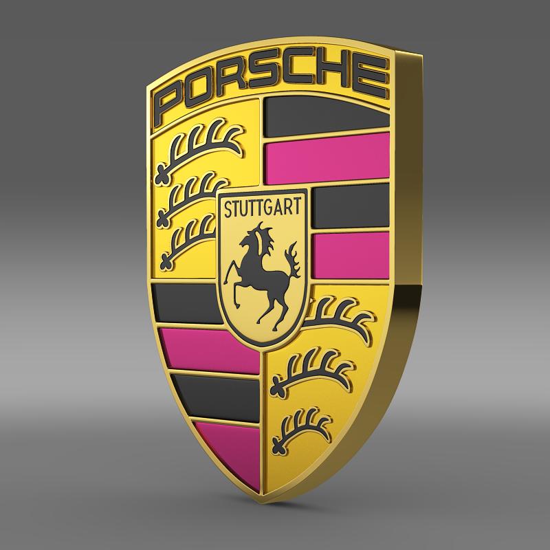 Porsche Logo 3D Model | FlatPyramid