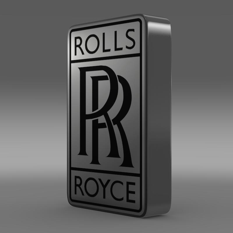 rollsroyce logo 3d model 3ds max fbx c4d lwo ma mb hrc xsi obj 119445