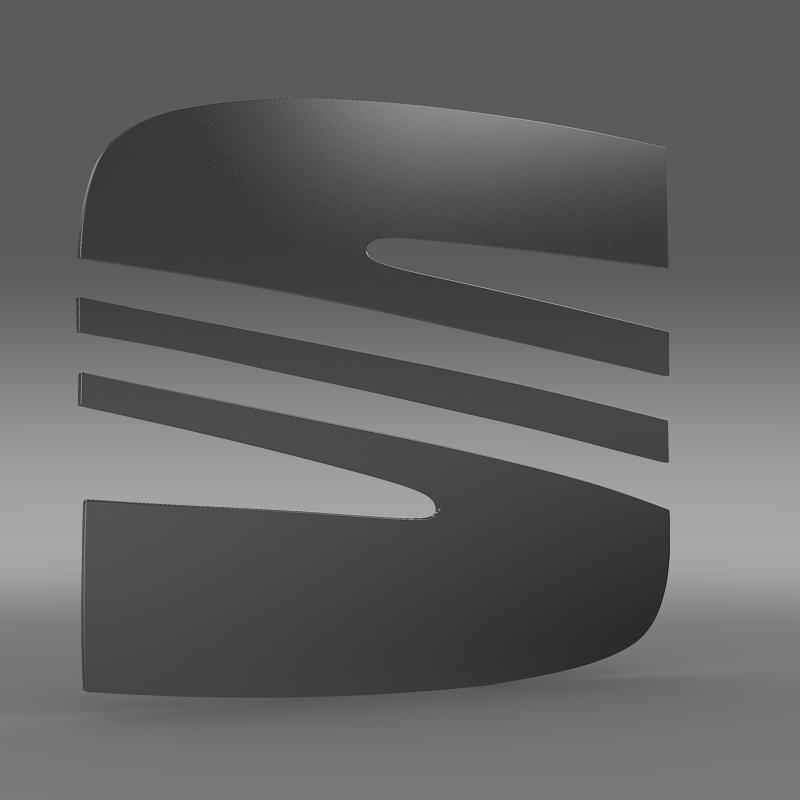 seat logo 3d model 3ds max fbx c4d lwo ma mb hrc xsi obj 117395