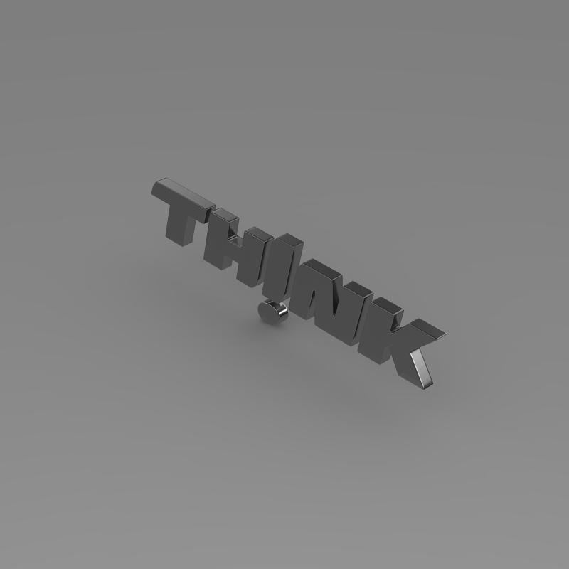 think logo 3d model 3ds max fbx c4d lwo ma mb hrc xsi obj 152149