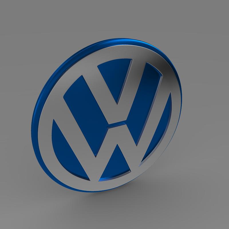 volkswagen group logo 3d model 3ds max fbx c4d lwo ma mb hrc xsi obj 152186