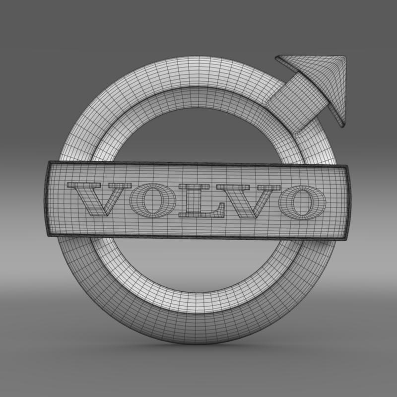 Volvo Logo 3d Model Flatpyramid