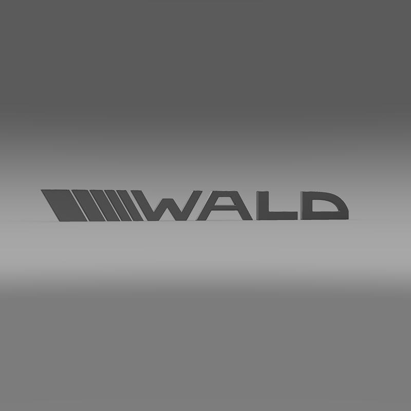 wald logo 3d model 3ds max fbx c4d lwo ma mb hrc xsi obj 152197