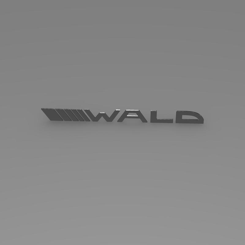 wald logo 3d model 3ds max fbx c4d lwo ma mb hrc xsi obj 152199