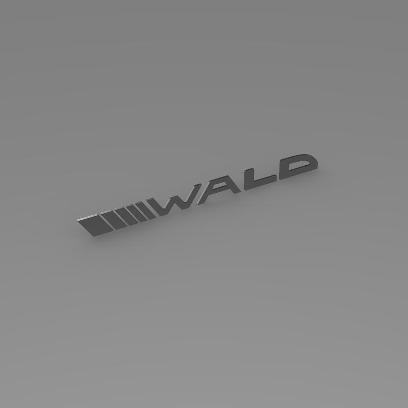 wald logo 3d model 3ds max fbx c4d lwo ma mb hrc xsi obj 152200