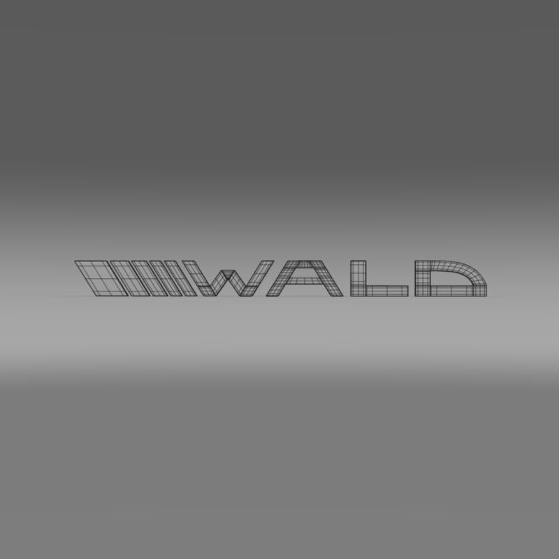 wald logo 3d model 3ds max fbx c4d lwo ma mb hrc xsi obj 152201