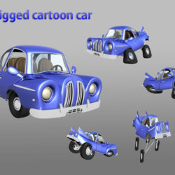 cartoon car 3d model max 114651