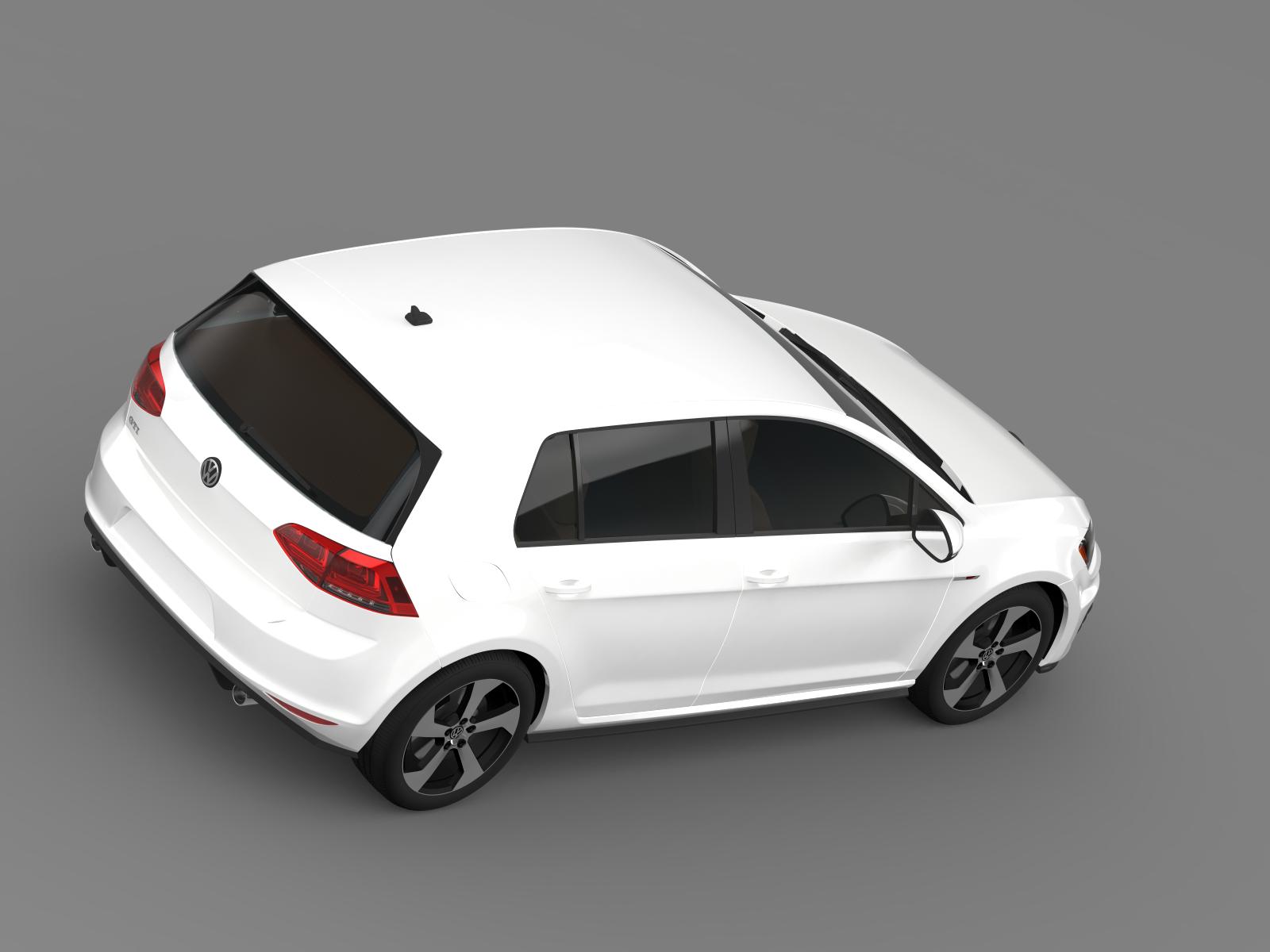 2015 volkswagen golf gti 5 door 3d model 3ds max fbx c4d lwo ma mb hrc xsi obj 164678