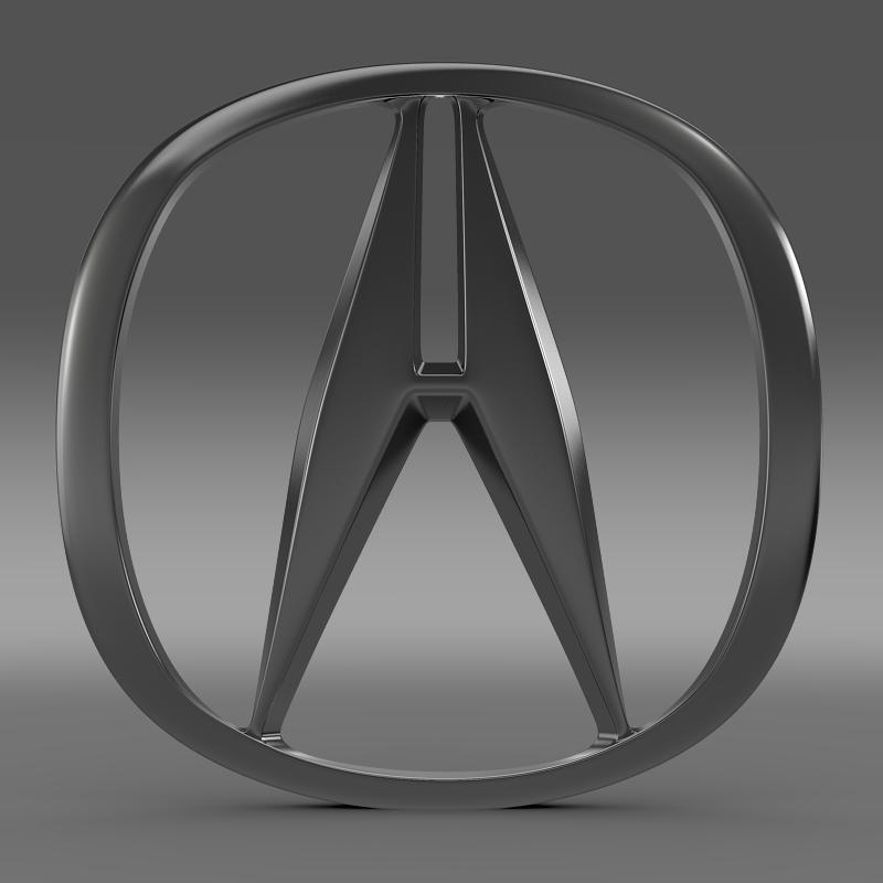 Acura logo 3D Model - FlatPyramid