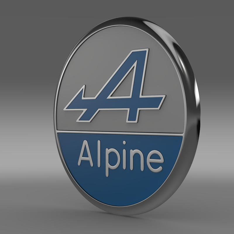 Alpine logo 3D Model | FlatPyramid