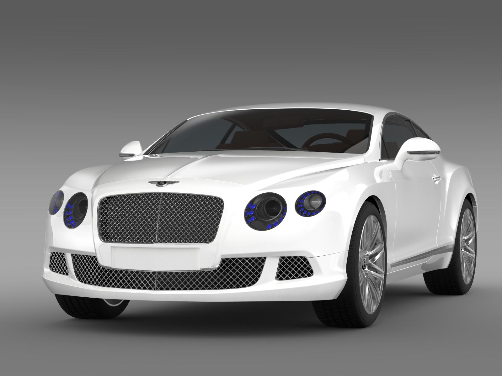 bentley continental gt speed 2012 3d model 3ds max fbx c4d lwo ma mb hrc xsi obj 163424