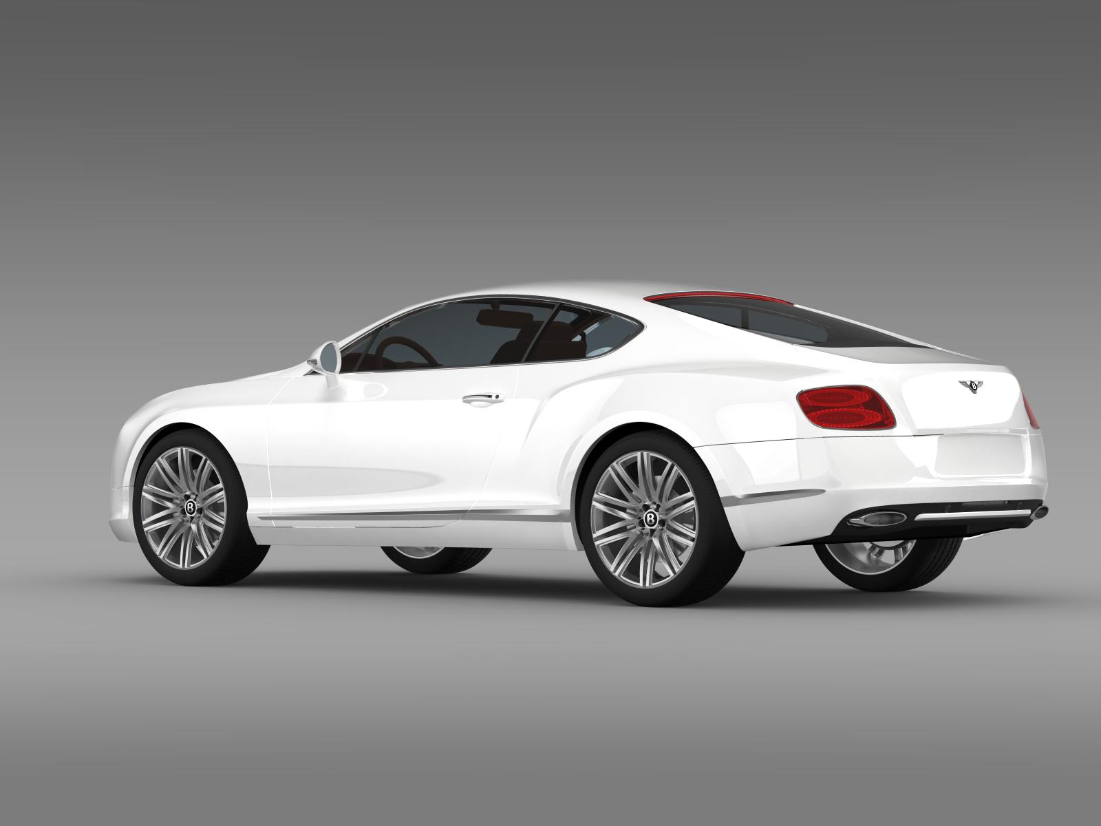 bentley continental gt speed 2012 3d model 3ds max fbx c4d lwo ma mb hrc xsi obj 163428