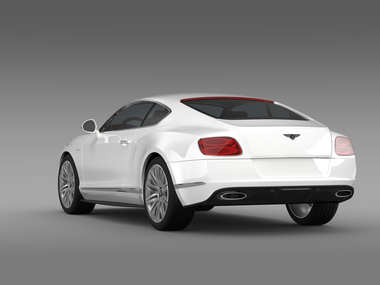 bentley continental gt speed 2014 3d model 3ds max fbx c4d lwo ma mb hrc xsi obj 163506