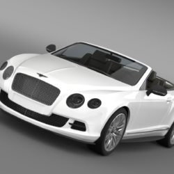bentley continental gt speed convertible 2012 3d model 3ds max fbx c4d lwo ma mb hrc xsi obj 163846