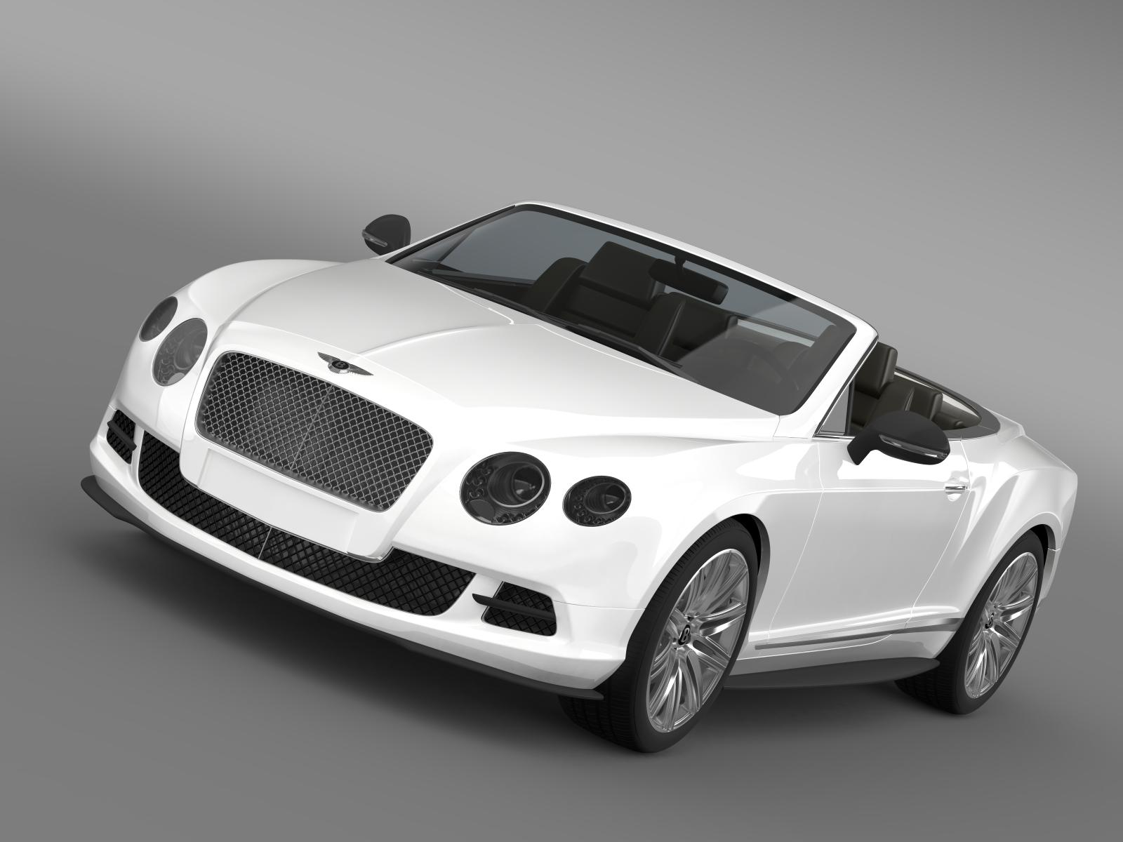 bentley continental gt speed convertible 2012 3d model 3ds max fbx c4d lwo ma mb hrc xsi obj 163846