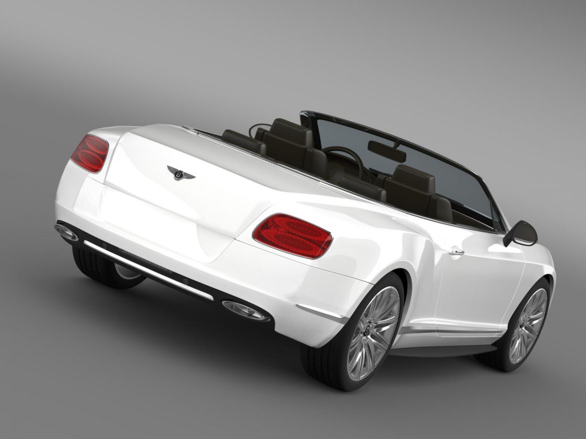 bentley continental gt speed convertible 2012 3d model 3ds max fbx c4d lwo ma mb hrc xsi obj 163847
