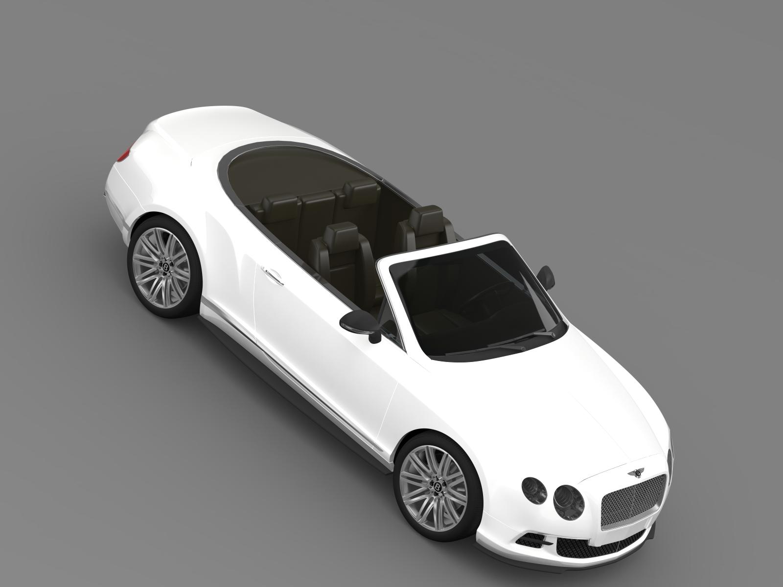 bentley continental gt speed convertible 2012 3d model 3ds max fbx c4d lwo ma mb hrc xsi obj 163857